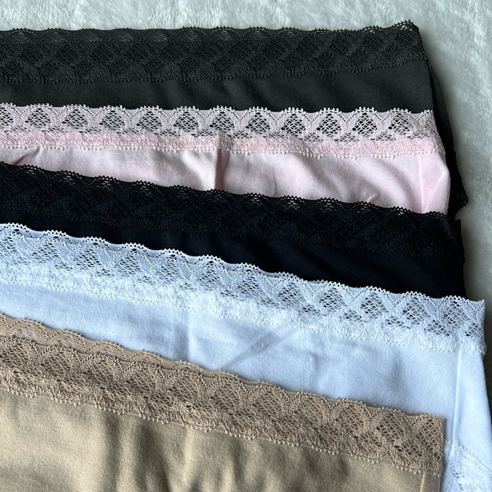 (5)NATORI Bliss Cotton Lace Briefs